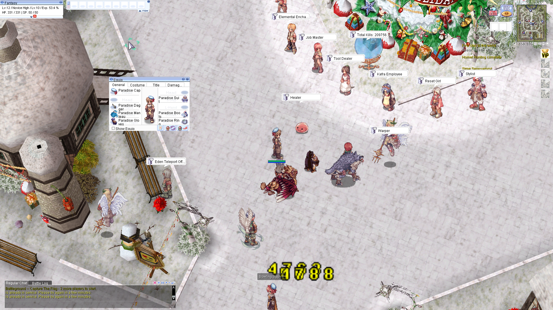 paradise started pack